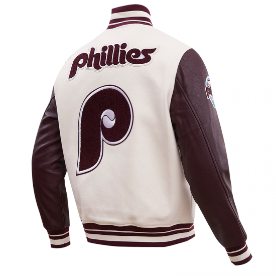 Mens Philadelphia Phillies Retro Classic Varsity Jacket Mens Philadelphia Phillies Retro Classic Varsity Jacket