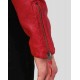 Mens Red Biker Style Cafe Racer Lambskin Leather Jacket Mens Red Biker Style Cafe Racer Lambskin Leather Jacket