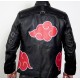 Mens Red Clouds Cloak Black Leather Jacket Mens Red Clouds Cloak Black Leather Jacket