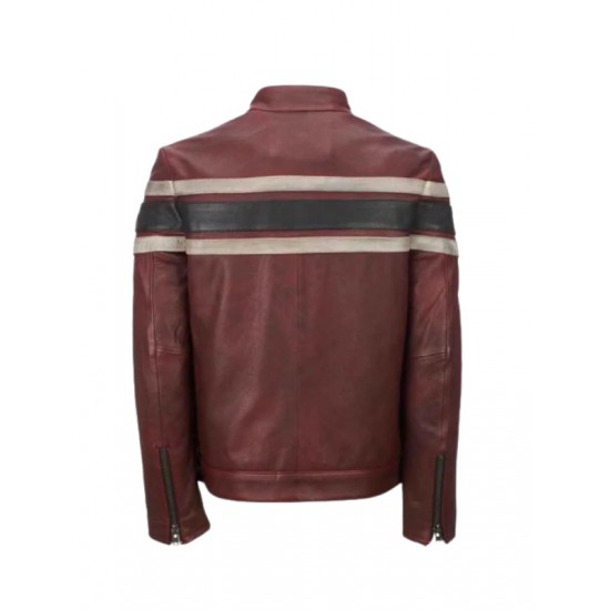 Mens Retro Red Waxed Vintage Jacket Mens Retro Red Waxed Vintage Jacket