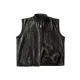 Mens Riding Motorbike Gilet Biker Leather Vest