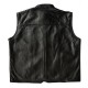 Mens Riding Motorbike Gilet Biker Leather Vest