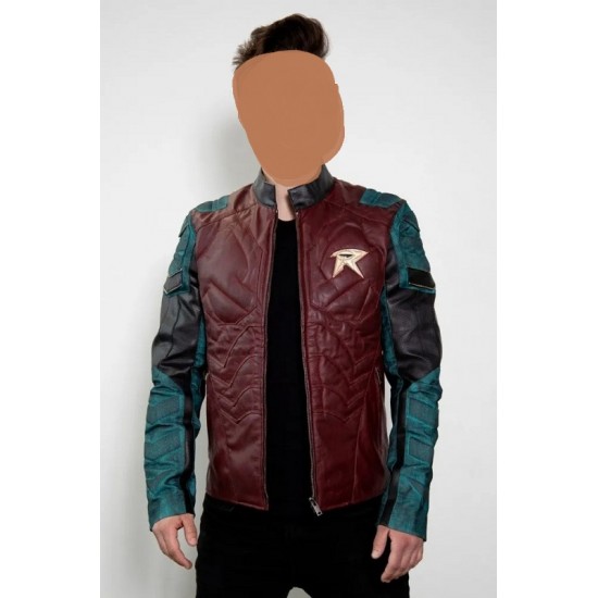 Mens Robin The Titans Leather Halloween Costume Jacket Mens Robin The Titans Leather Halloween Costume Jacket