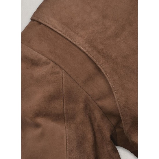 Mens Safari Hickory Suede Leather Jacket Mens Safari Hickory Suede Leather Jacket