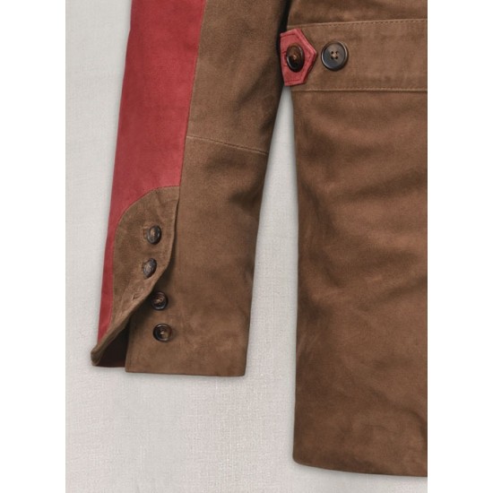Mens Safari Hickory Suede Leather Jacket Mens Safari Hickory Suede Leather Jacket