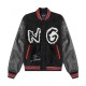 Mens Skyline Black Varsity Jacket Mens Skyline Black Varsity Jacket