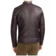 Mens Slim Fit Cafe Racer Brown Leather Jacket Mens Slim Fit Cafe Racer Brown Leather Jacket