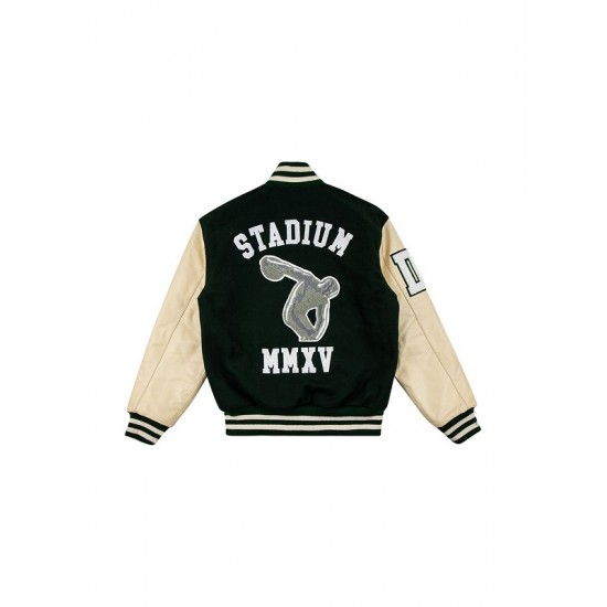 Mens Stadium Goods Green Varsity Jacket Mens Stadium Goods Green Varsity Jacket