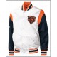 Mens Starter White Throwback Warm Up Pitch Satin Full Snap Varsity Jacket Mens Starter White Throwback Warm Up Pitch Satin Full Snap Varsity Jacket