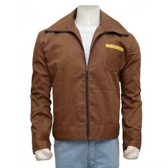 Mens Stevens Retro Brown Biker Style Casual Cotton Jacket Mens Stevens Retro Brown Biker Style Casual Cotton Jacket
