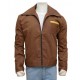 Mens Stevens Retro Brown Biker Style Casual Cotton Jacket Mens Stevens Retro Brown Biker Style Casual Cotton Jacket