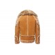 Mens Suede Leather Brown Hooded Faux Fur Shearling Jacket Mens Suede Leather Brown Hooded Faux Fur Shearling Jacket
