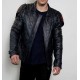 Mens Transformers Autobot Shield Black Armor Leather Jacket Mens Transformers Autobot Shield Black Armor Leather Jacket