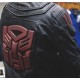 Mens Transformers Autobot Shield Black Armor Leather Jacket Mens Transformers Autobot Shield Black Armor Leather Jacket
