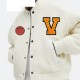 Mens V Logo Letterman Varsity Jacket Mens V Logo Letterman Varsity Jacket
