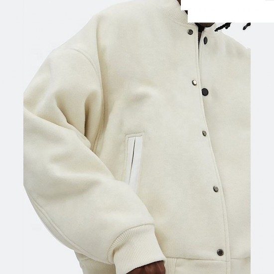 Mens V Logo Letterman Varsity Jacket Mens V Logo Letterman Varsity Jacket