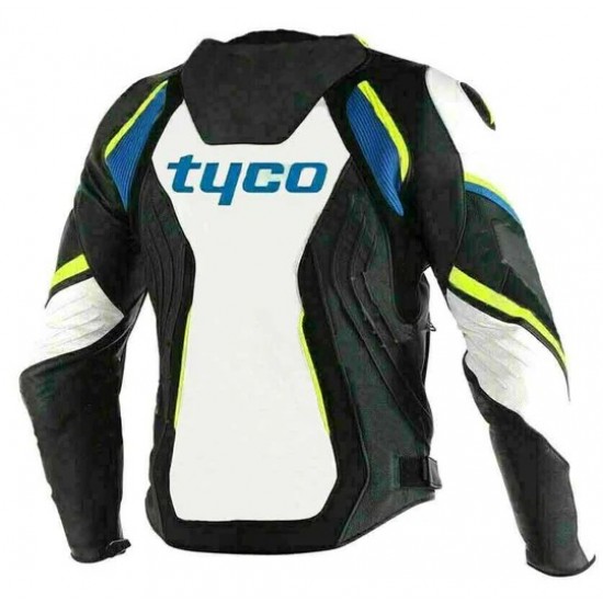 Men’s BMW White & Black Motorbike Leather Racing Jacket