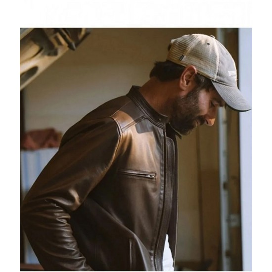 Men’s Biker Thompson Brown Leather Jacket Men’s Biker Thompson Brown Leather Jacket