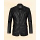 Men’s Black Medieval Leather Blazer Men’s Black Medieval Leather Blazer
