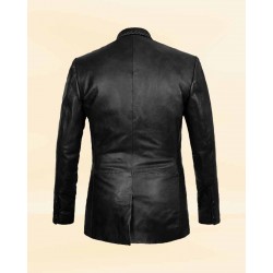 Men’s Black Medieval Leather Blazer