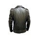 Men’s Black Punk Motorcycle Jacket with Silver Spikes Biker Studded Leather Jacket Men’s Black Punk Motorcycle Jacket with Silver Spikes Biker Studded Leather Jacket