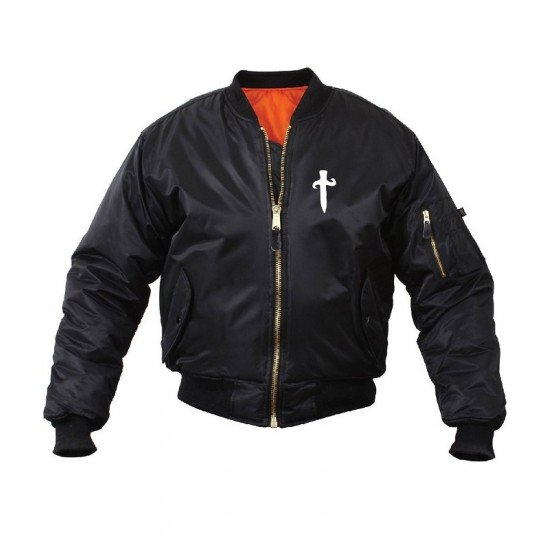 Men’s Bomber 21 Savage Satin Jacket Men’s Bomber 21 Savage Satin Jacket