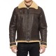 Men’s Brown RAF Aviator Vintage Real Shearling Sheepskin Flying Leather Jacket Men’s Brown RAF Aviator Vintage Real Shearling Sheepskin Flying Leather Jacket