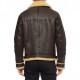 Men’s Brown RAF Aviator Vintage Real Shearling Sheepskin Flying Leather Jacket Men’s Brown RAF Aviator Vintage Real Shearling Sheepskin Flying Leather Jacket