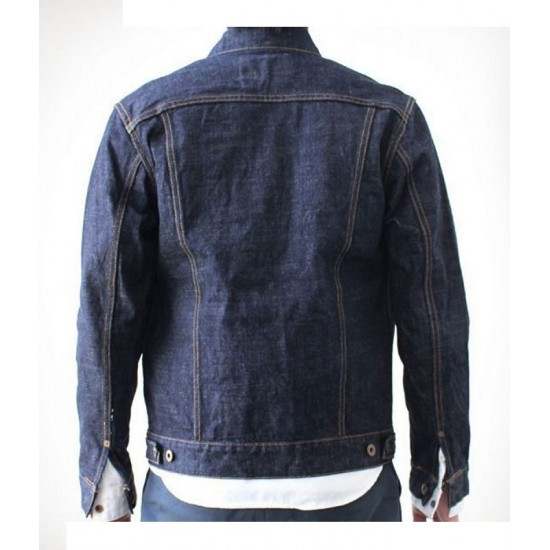 Men’s Buttoned Japanese Blue Jean Jacket Men’s Buttoned Japanese Blue Jean Jacket