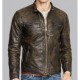 Men’s Dark Brown Distressed Leather Motorcycle Jacket Men’s Dark Brown Distressed Leather Motorcycle Jacket