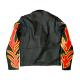 Men’s Fire Flames Motorcycle Leather Jacket