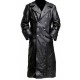 Men’s Genuine Black Leather Steampunk Gothic Long Coat Men’s Genuine Black Leather Steampunk Gothic Long Coat