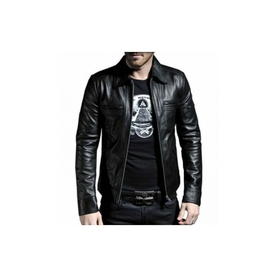 Men’s Genuine Lambskin Leather Motorcycle Jacket Retro Slim Fit Biker Jacket Men’s Genuine Lambskin Leather Motorcycle Jacket Retro Slim Fit Biker Jacket