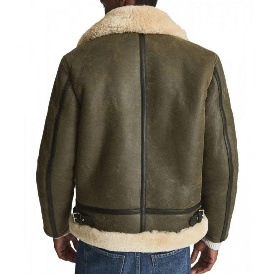 Men’s Hardy A21 Flight Aviator Brown Shearling Leather Jacket Men’s Hardy A21 Flight Aviator Brown Shearling Leather Jacket