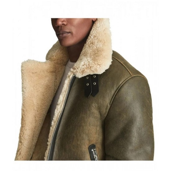 Men’s Hardy A21 Flight Aviator Brown Shearling Leather Jacket Men’s Hardy A21 Flight Aviator Brown Shearling Leather Jacket