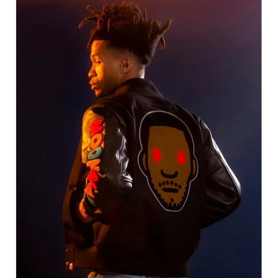 Men’s Moon Man X Kid Cudi Letterman Jacket Men’s Moon Man X Kid Cudi Letterman Jacket