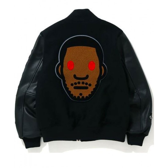 Men’s Moon Man X Kid Cudi Letterman Jacket Men’s Moon Man X Kid Cudi Letterman Jacket