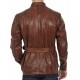 Men’s Motorcycle Belted Waxed Leather Jacket Men’s Motorcycle Belted Waxed Leather Jacket