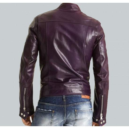 Men’s Motorcycle Purple Jacket Men’s Motorcycle Purple Jacket