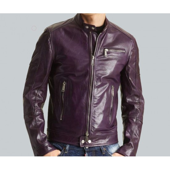 Men’s Motorcycle Purple Jacket Men’s Motorcycle Purple Jacket