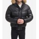 Men’s Quilted Arctic Cloth Bomber Jacket with Removable Hood Men’s Quilted Arctic Cloth Bomber Jacket with Removable Hood
