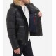 Men’s Quilted Arctic Cloth Bomber Jacket with Removable Hood Men’s Quilted Arctic Cloth Bomber Jacket with Removable Hood