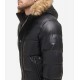 Men’s Quilted Arctic Cloth Bomber Jacket with Removable Hood Men’s Quilted Arctic Cloth Bomber Jacket with Removable Hood