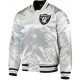 Men’s Raiders Las Vegas Silver Bomber Jacket Men’s Raiders Las Vegas Silver Bomber Jacket