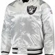 Men’s Raiders Las Vegas Silver Bomber Jacket Men’s Raiders Las Vegas Silver Bomber Jacket