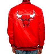 Men’s Red Chicago Bulls Satin Jacket