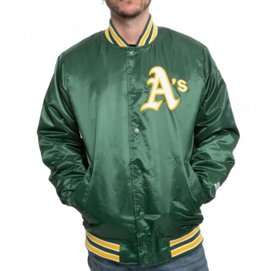 Men’s Starter Oakland Athletics A’s Green Jacket