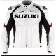 Men’s Suzuki GSXR White Motorcycle Racing Jacket Men’s Suzuki GSXR White Motorcycle Racing Jacket