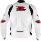 Men’s Suzuki GSXR White Motorcycle Racing Jacket Men’s Suzuki GSXR White Motorcycle Racing Jacket