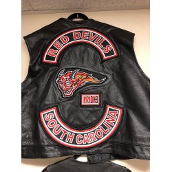 Men’s rdmc black Leather Vest